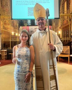 Confirmation candidates with Bishop Andrew