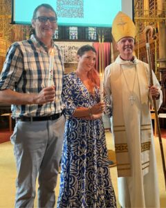 Confirmation candidates with Bishop Andrew