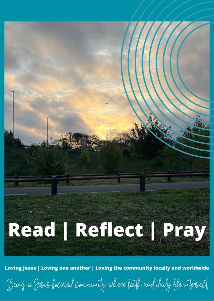 Front page of 'Read Reflect Pray' a 30 day devotional booklet - Praying through the Vision